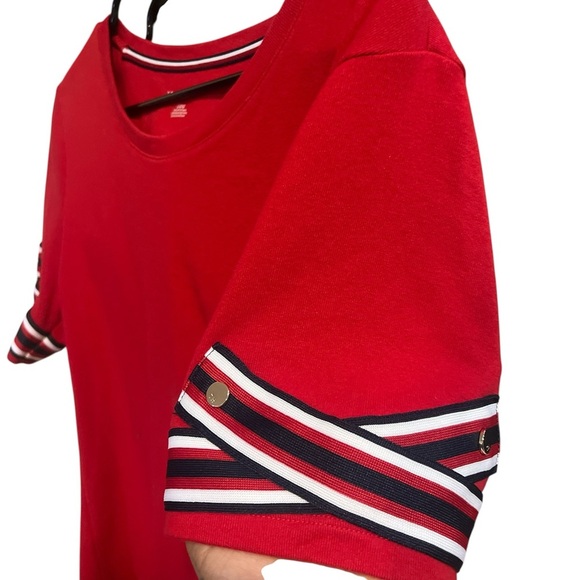 Tommy Hilfiger Red Crewneck Top - Picture 4 of 5